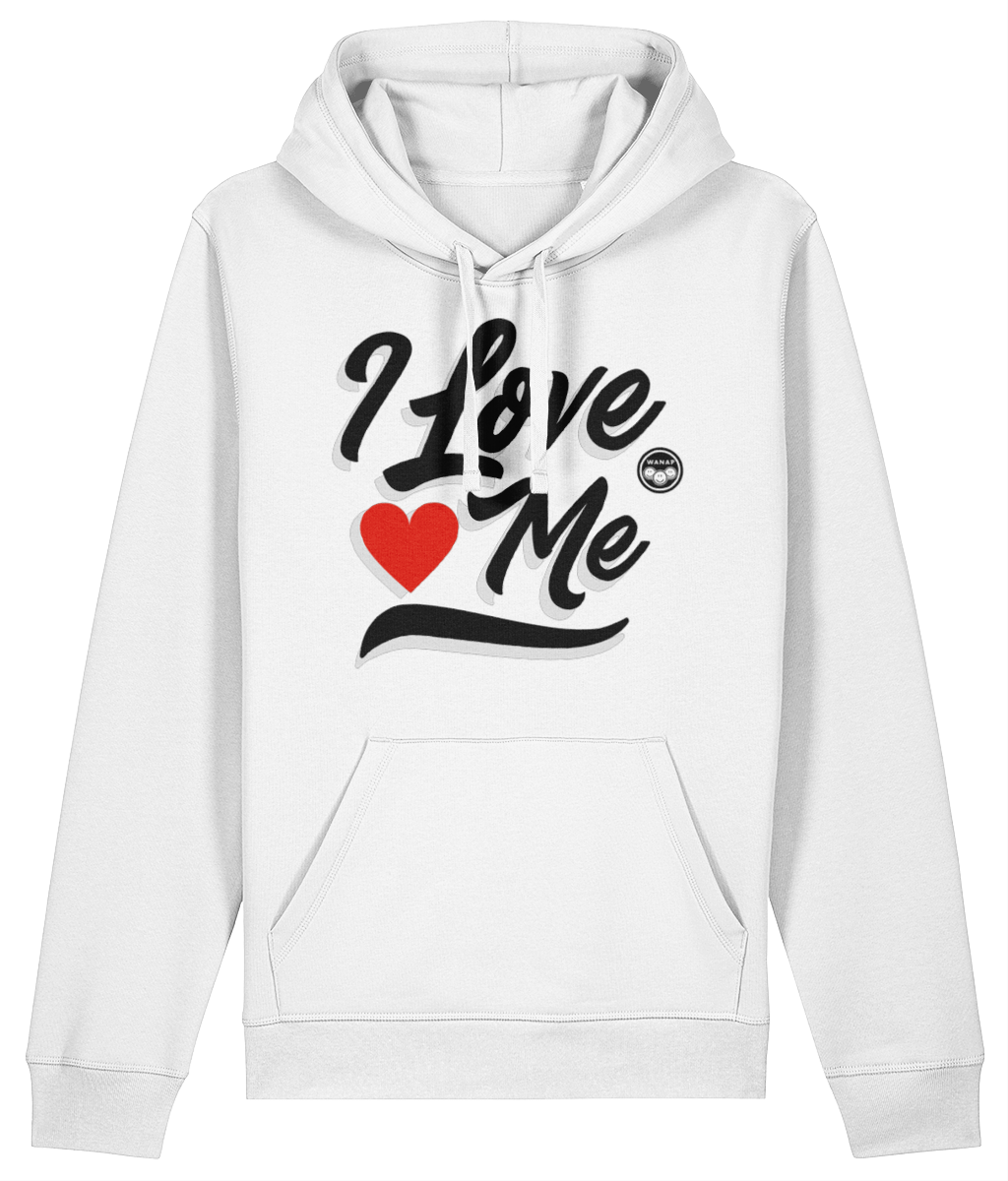 HOODIE X I LOVE ME Black Text ❤️